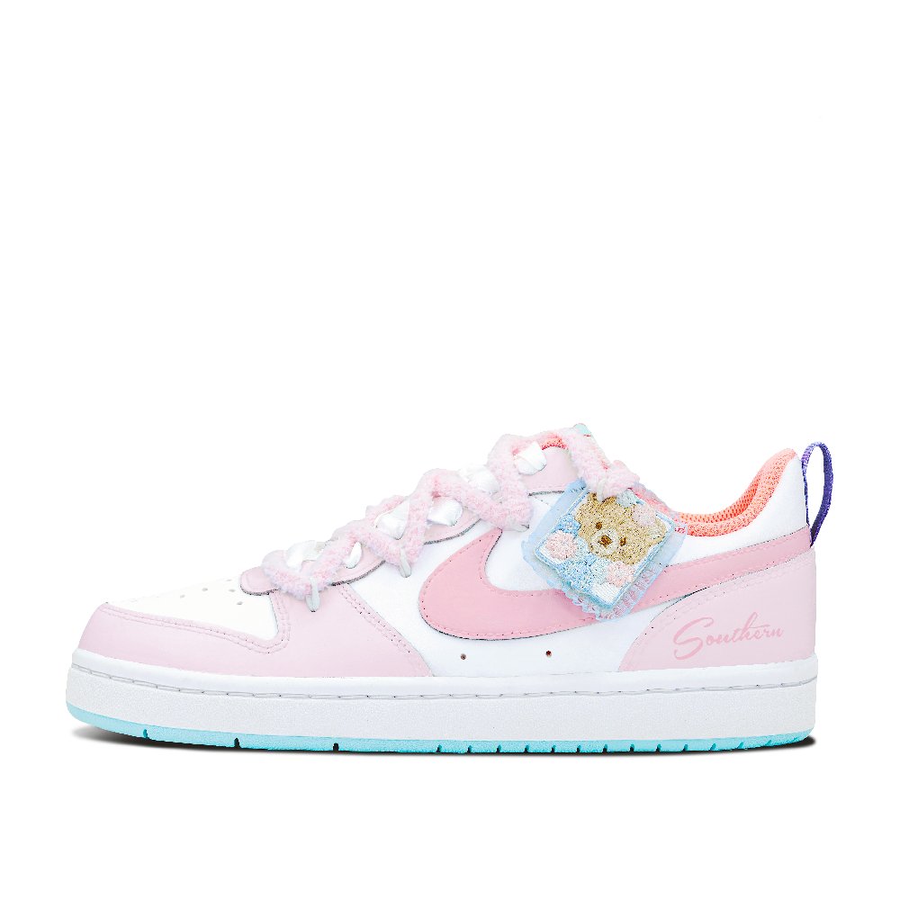 Nike Court Borough Skateboard Shoes Women's Low-Top White
