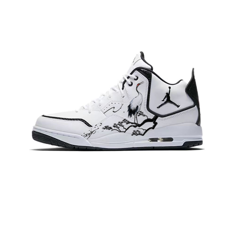 JORDAN Courtside 23 Vintage Basketball Shoes Men Mid Top Black