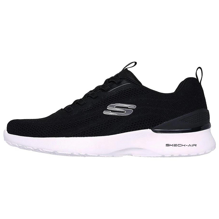 Skechers Cushioning Abrasion Resistant Breathable Low Top Casual Running Shoes Men's Black