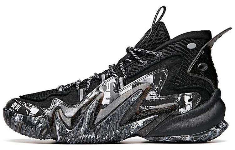 Anta Berserk 2 Cushioning Anti-Slip And Wear-Resistant High-Top Basketball Shoes Black