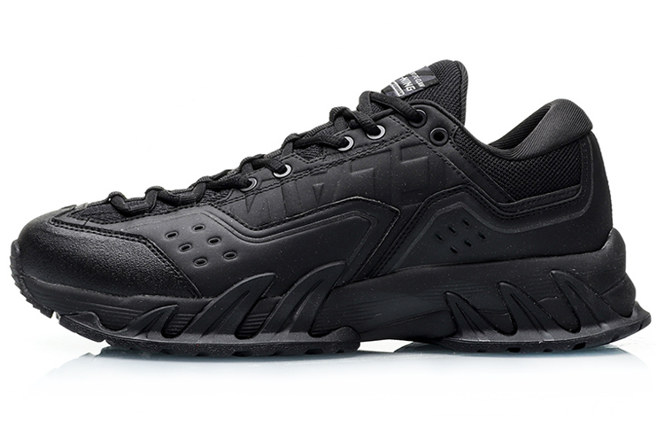 LiNing Cushioning Anti-Slip And Wear-Resistant Low-Top Running Shoes Men's Black