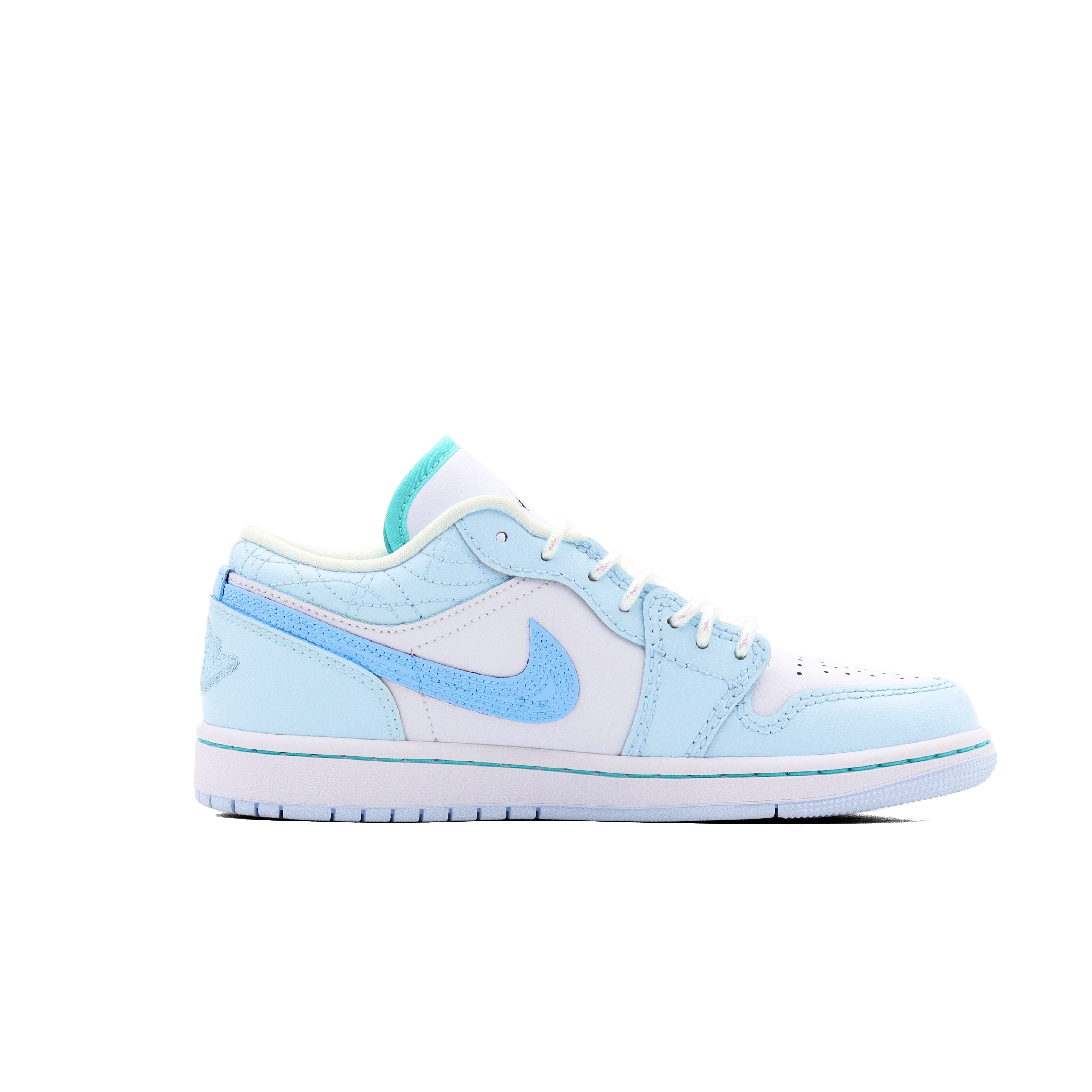 Jordan Air Jordan 1 Low-Top Vintage Basketball Shoes Women's Blue White
