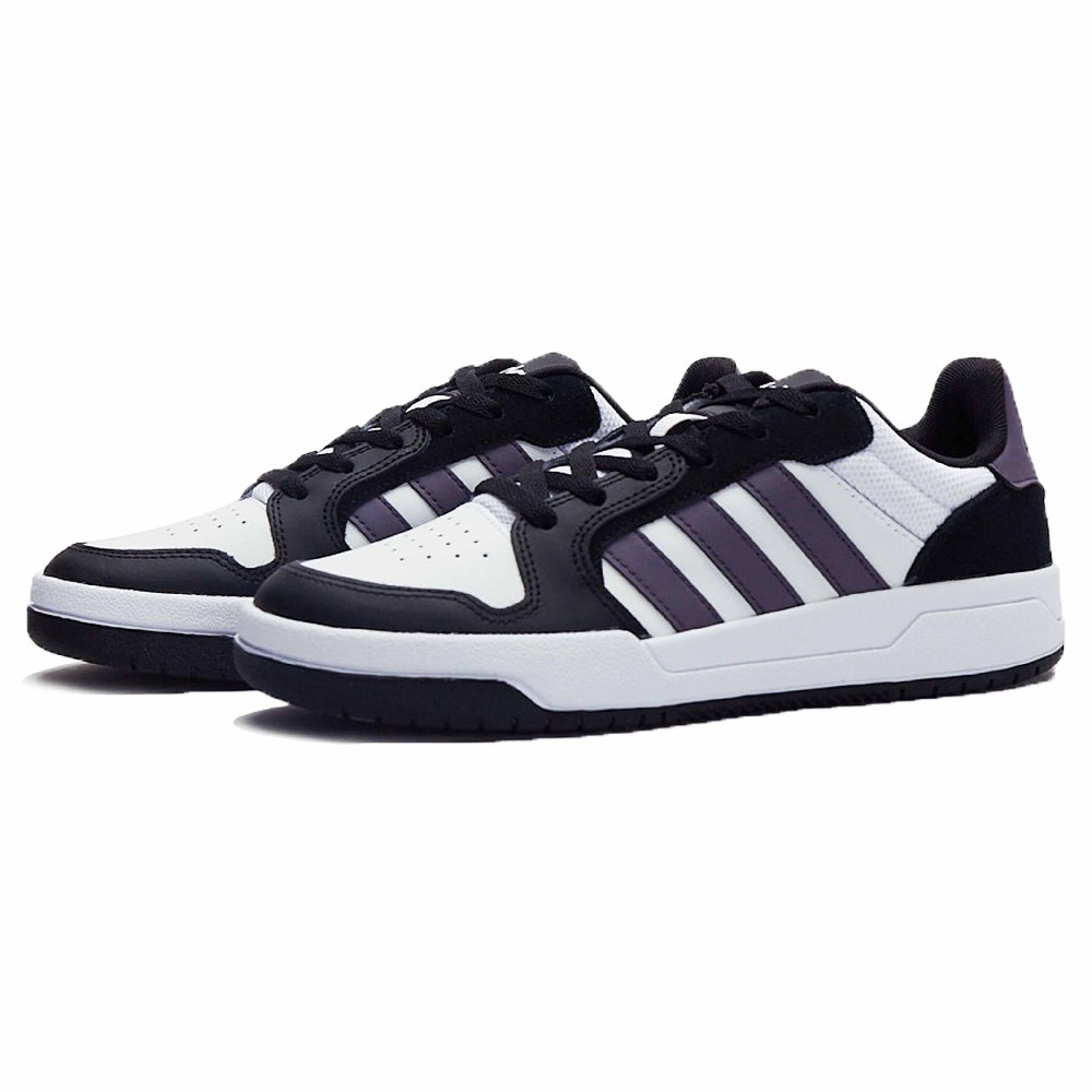 Adidas Neo Entrap Cushioning Low-Top Skateboard Shoes Unisex Black White Purple