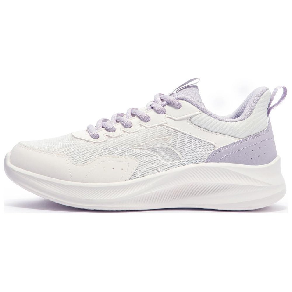 361° Cushioning And Breathable Low Top Running Shoes Women's White Purple