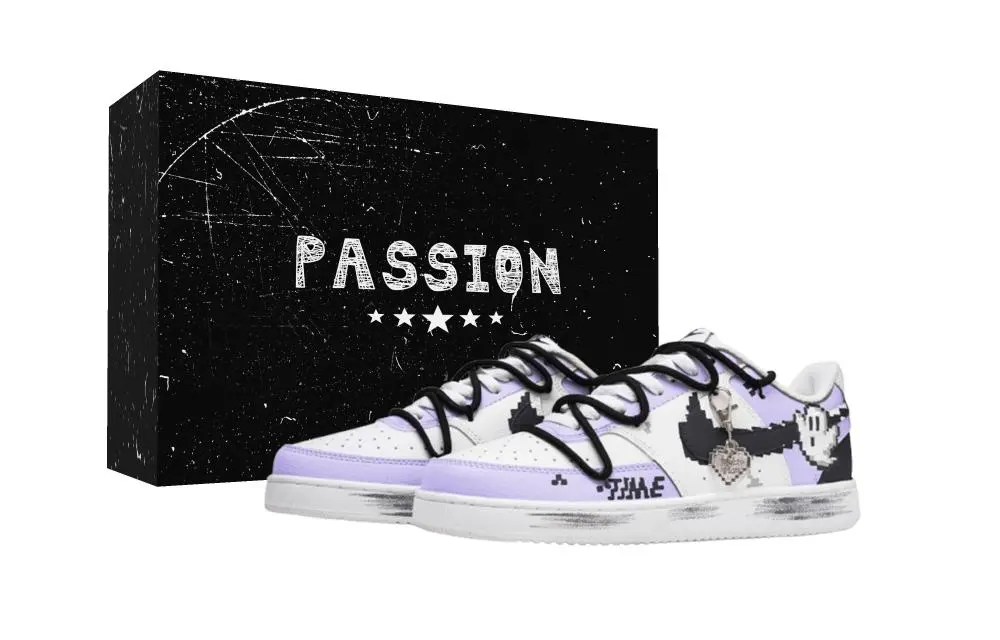 Nike Court Vision 1 Starry Sky Guardian Box Abrasion Resistant Low top Skateboard Shoes Unisex Purple White