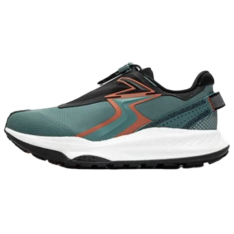 361° Military Sunset Series Cushioning Wear-Resistant Low-Top Sprint Running Shoes Men's Black Green