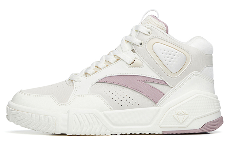 Anta Flame High-Top Skateboard Shoes Women's White Purple