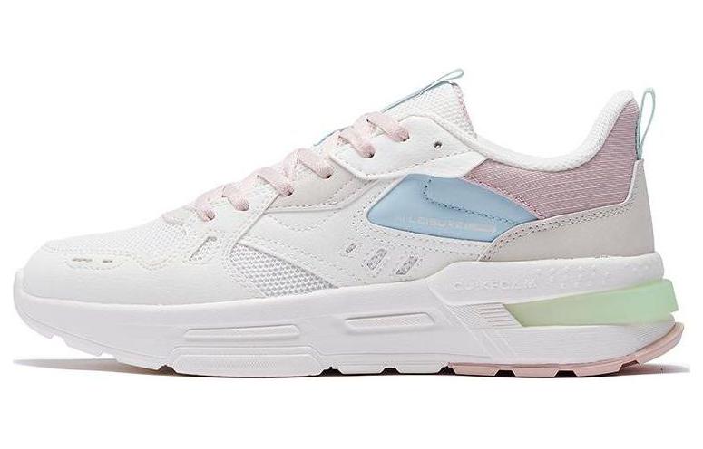 361° Anti Slip Wear Resistant Low Top Sports Casual Shoes Women's White Blue Pink