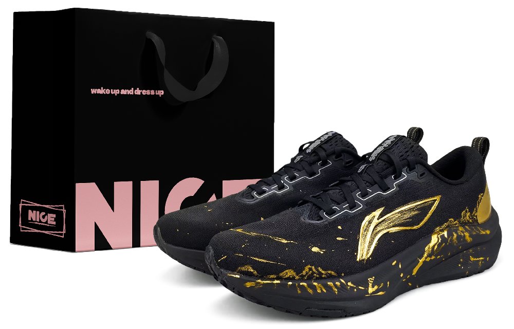 LINING Red Hare 8 Running Shoes Men's Low top Gold