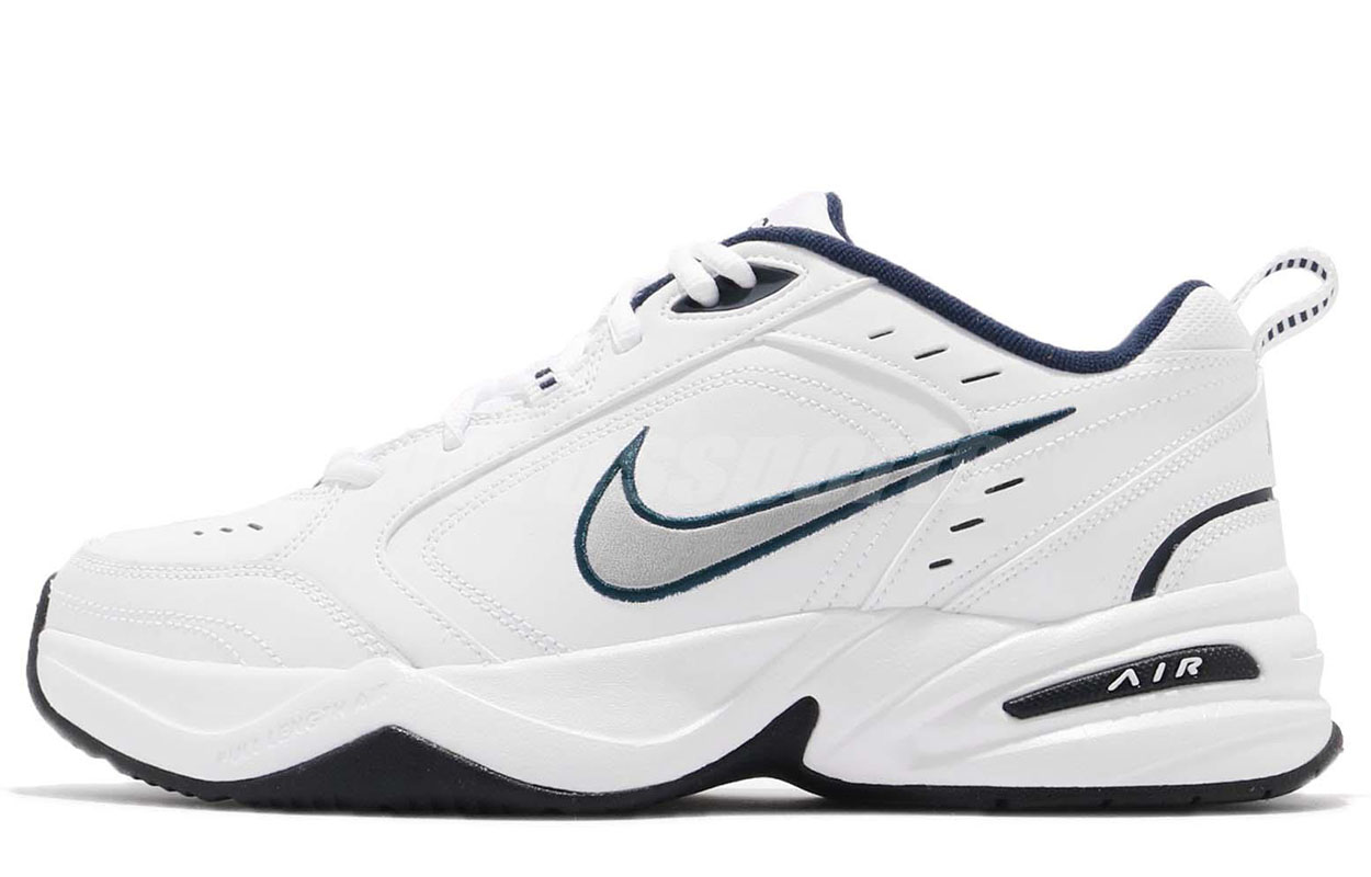 Nike Air Monarch 4 Low Top Chunky Sneakers Unisex Blue Black