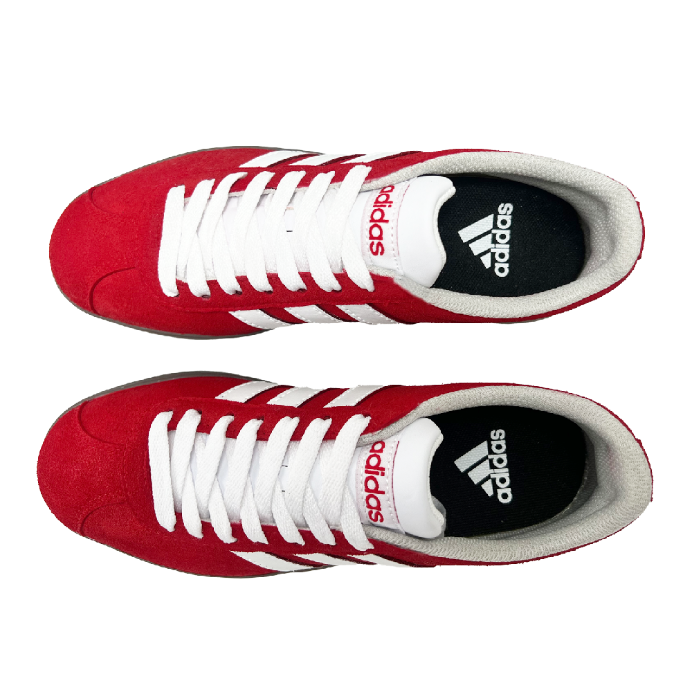 Adidas Neo Vl Court Classic Wear-resistant And Lightweight Low-Top Skateboard Shoes Unisex Red