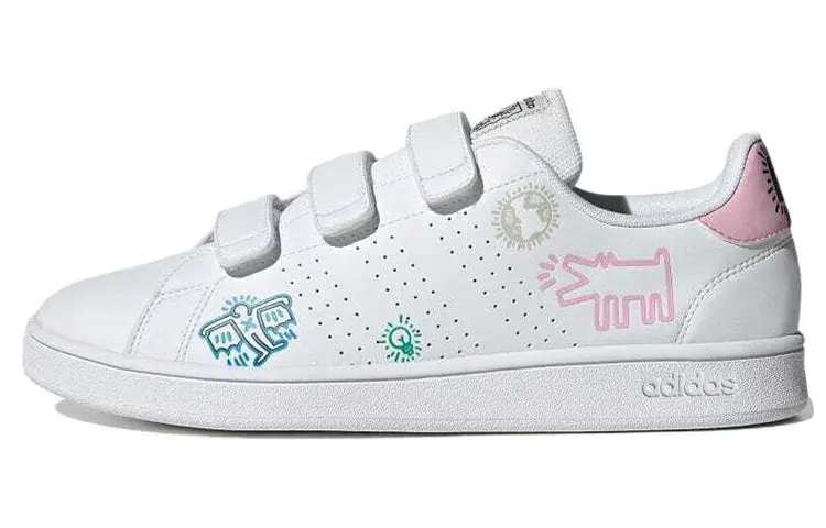 Adidas Keith Haring X Adidas Neo Advancourt Base 'White Blue Pink'
