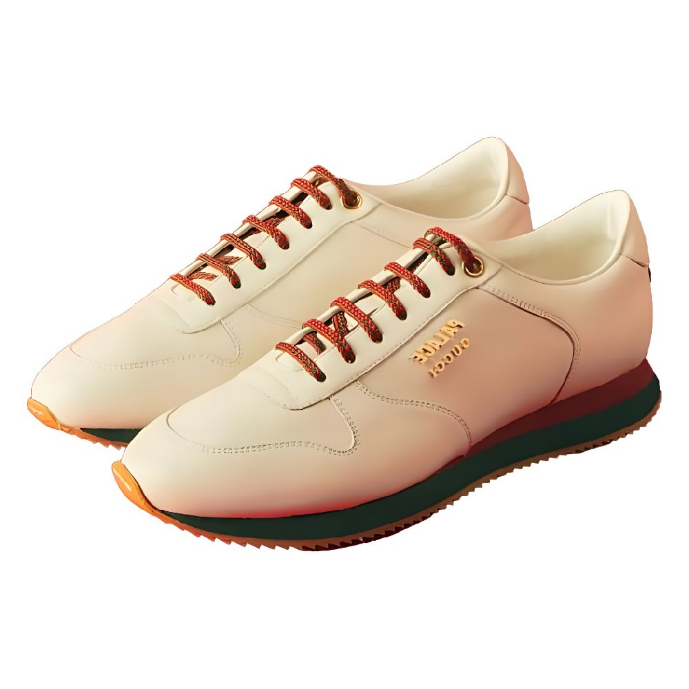 PALACE x GUCCI Double G Low Top Sports Casual Shoes Men's White
