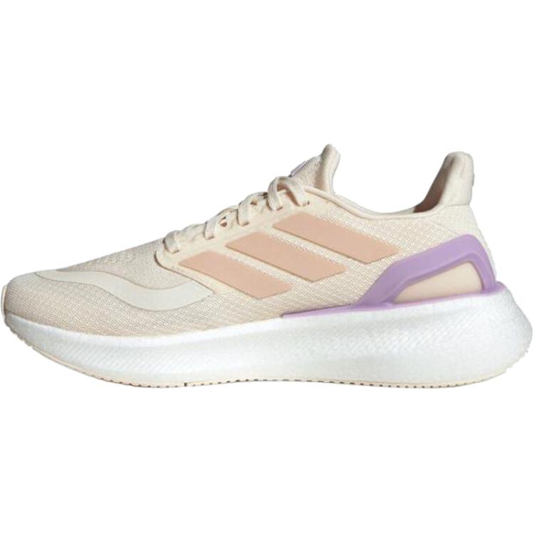 Adidas PUREBOOST 5 Abrasion Resistant Low Top Running Shoes Women's Beige Purple купить в интернет-магазине Yoocart с быстрой доставкой по России.