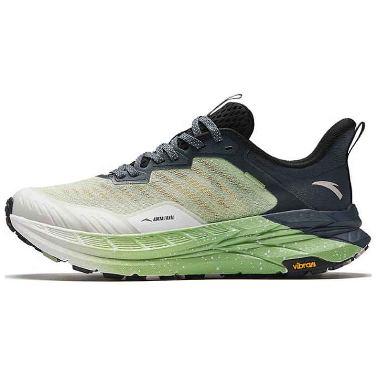 Anta Cushioning, Wear Resistant Low top Trail Running Shoes Men's Asphalt Gray White