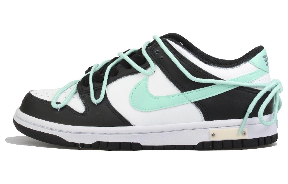 Nike Dunk Skateboard Shoes Women's Low-Top Green White/Black