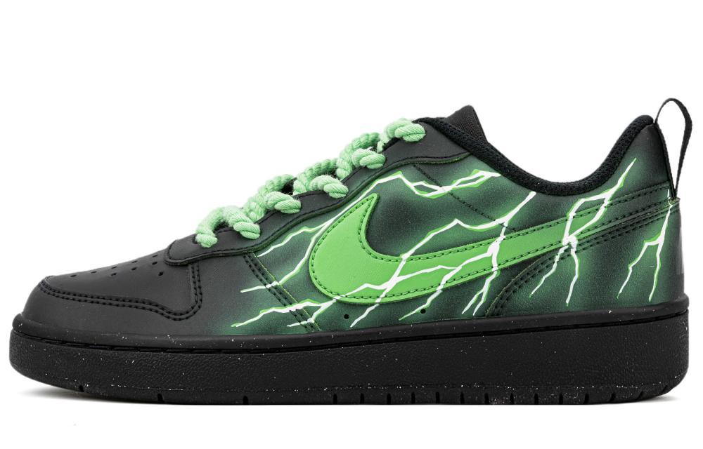 Nike Court Borough Low-Top Skateboard Shoes Women's Black Green
