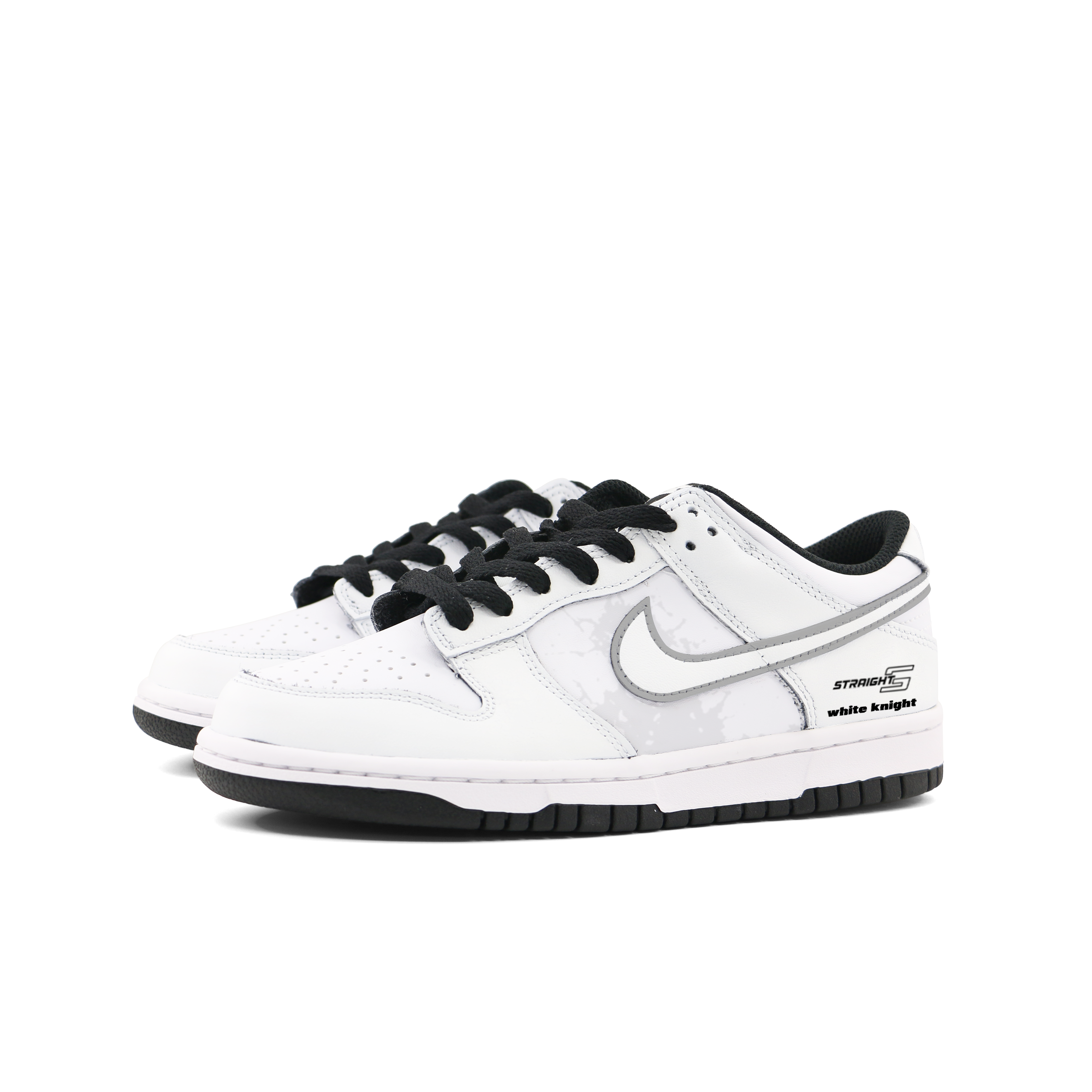 Nike Dunk Low Abrasion Resistant Low top Skateboard Shoes Unisex Gray White купить в интернет-магазине Yoocart с быстрой доставкой по России.