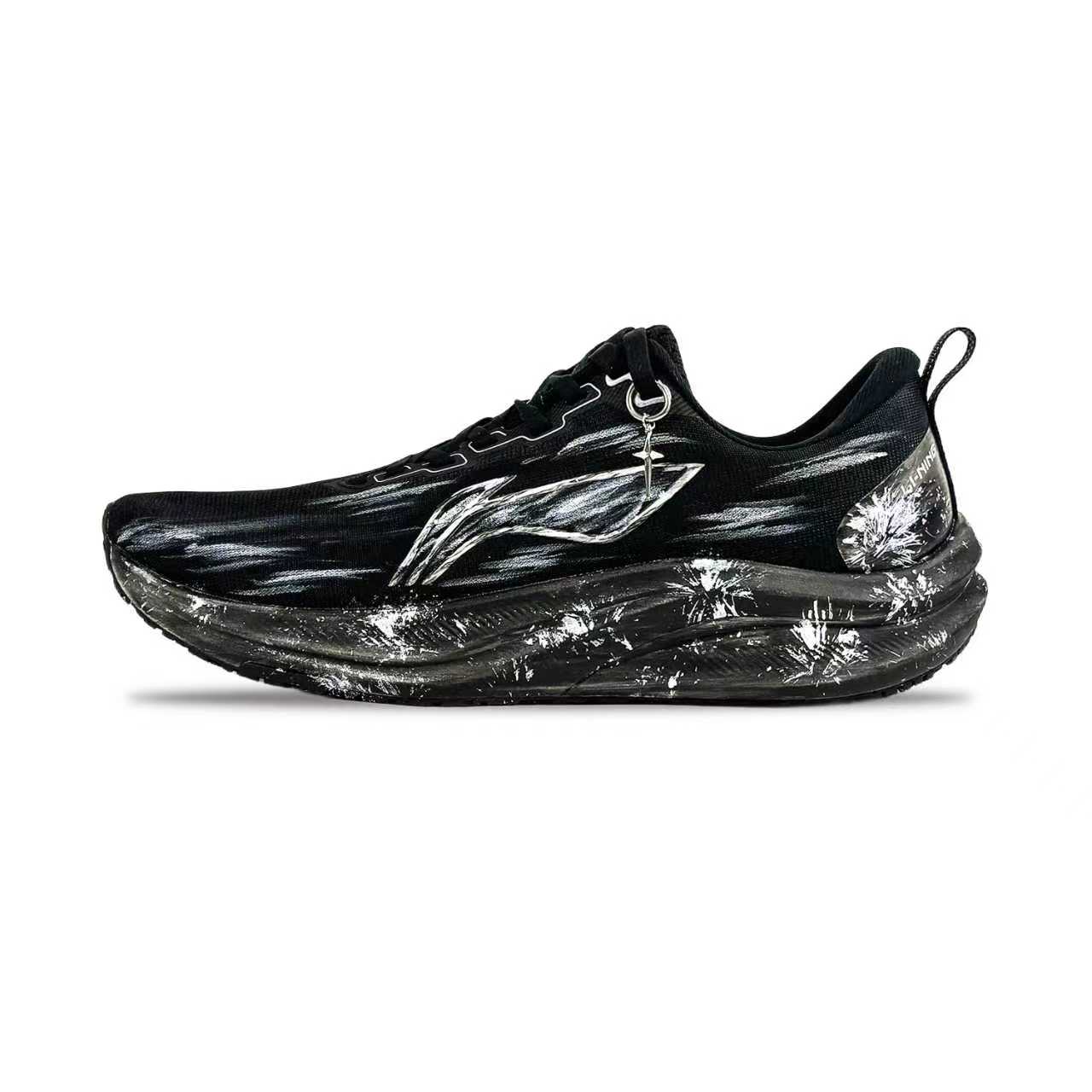 LiNing Red Hare 8 Cushioning, Wear Resistant Low top Casual Racing City Commute Running Shoes Men's Star Black