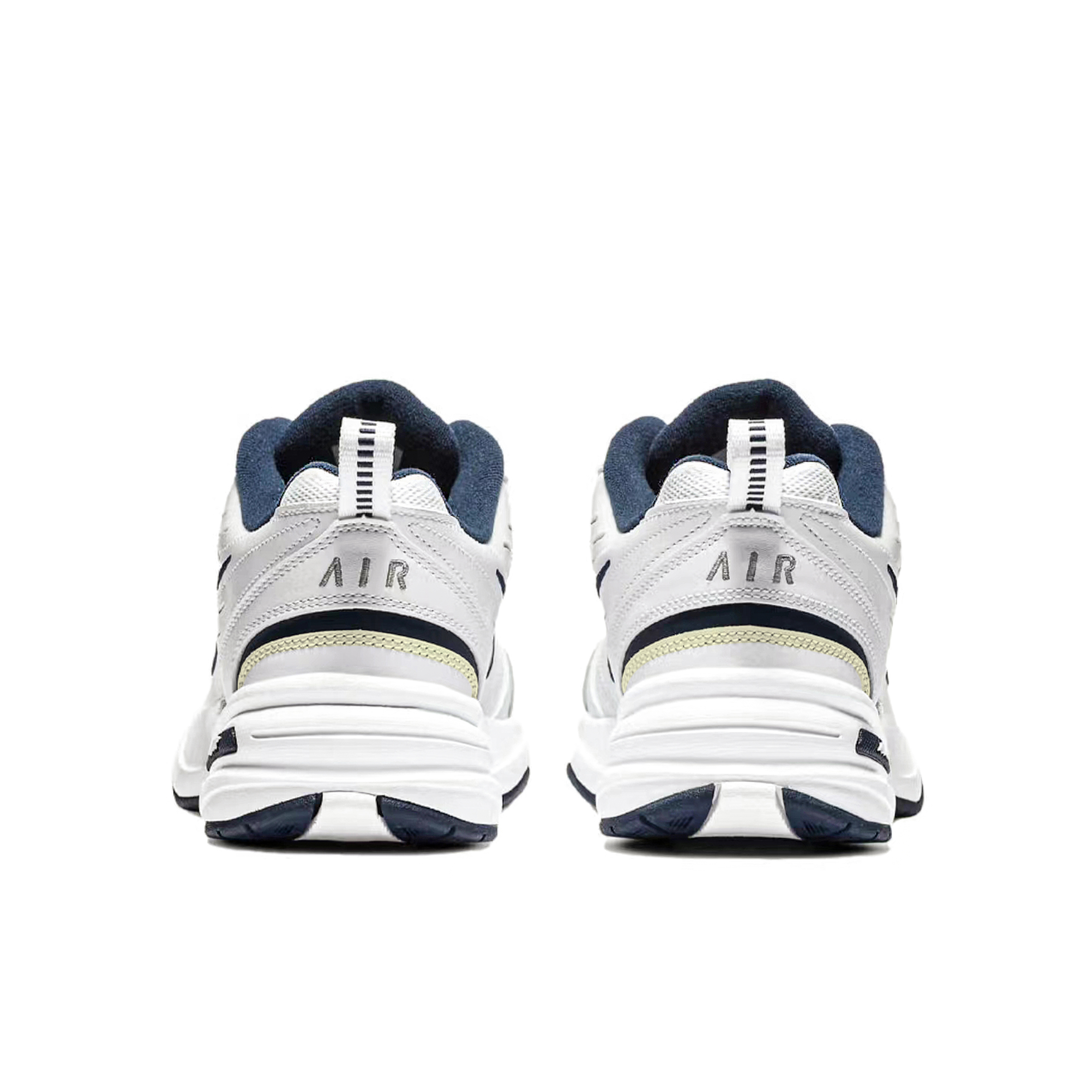 Nike Air Monarch 4 Anti-Slip Wear-Resistant Low-Top Chunky Sneakers Unisex White Yellow купить в интернет-магазине Yoocart с быстрой доставкой по России.