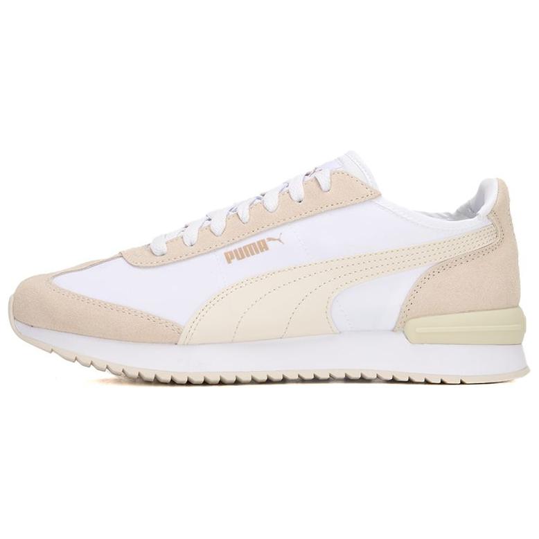 PUMA R78 Abrasion Resistant Breathable Coverage Low Top Casual City Commute Running Shoes Unisex Ecru