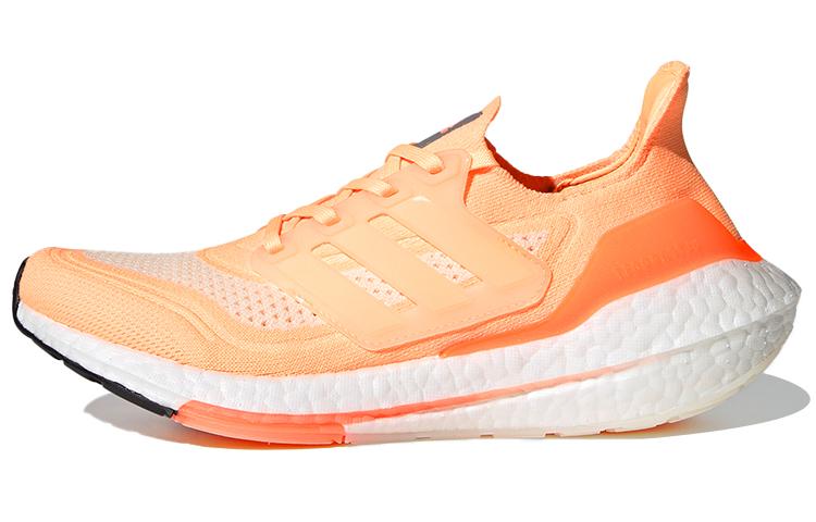 Adidas Ultra Boost 21 White Acid Orange Women's