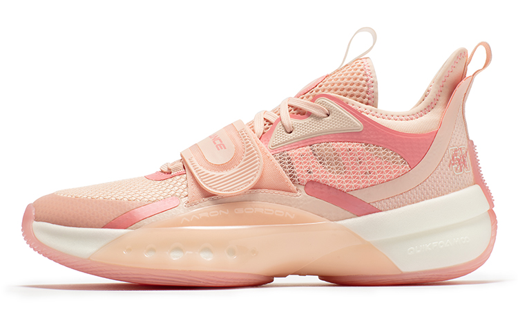 361° Zen 4 Basketball Shoes Men Low Top Soft Pink/Smoky Pink