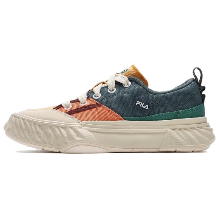 FILA Fosso Low Top Canvas Shoes Men's Beige Orange