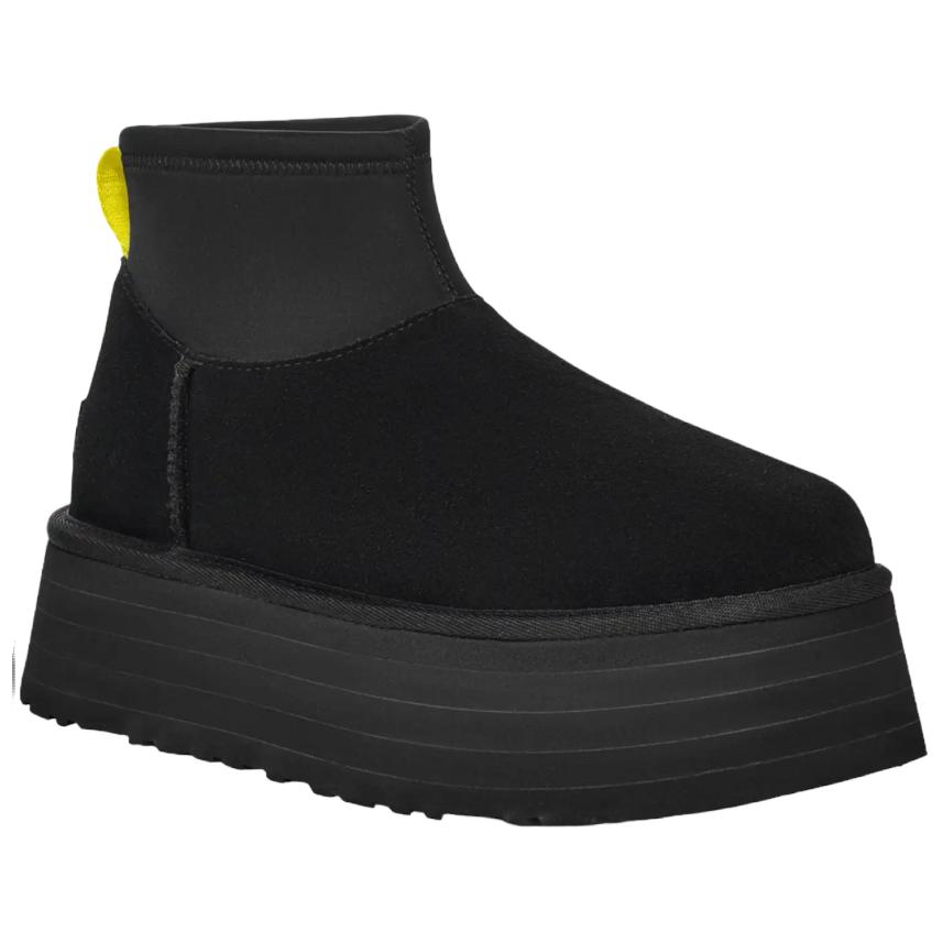 UGG Classic Mini Dipper Boot Black Yellow Women's купить в интернет-магазине Yoocart с быстрой доставкой по России.