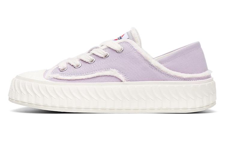 Dickies Wear-Resistant Breathable Slip-Resistant Low-Top Canvas Shoes Women's Light Purple