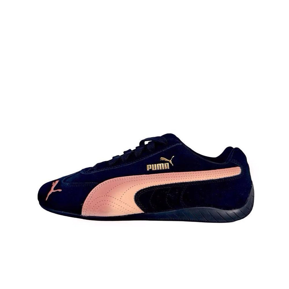 PUMA Speedcat Anti-Slip And Wear-Resistant Lightweight Low-Top Casual Shoes Unisex Black Red