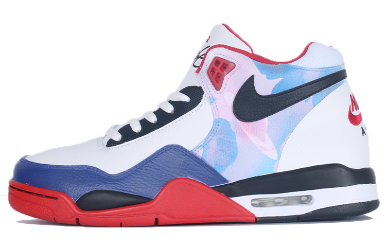 Nike Flight Legacy Mid-Top Vintage Basketball Shoes Men's Red White