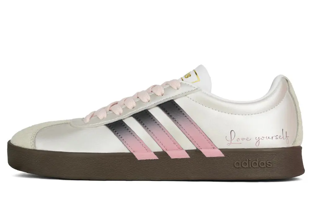 Adidas Vl Court Classic Stardust Dream Mirror Low top Skateboard Shoes Women's Pink