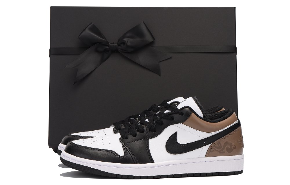 Jordan Air Jordan 1 Chestnut Low Top Vintage Basketball Shoes Men's Black Brown
