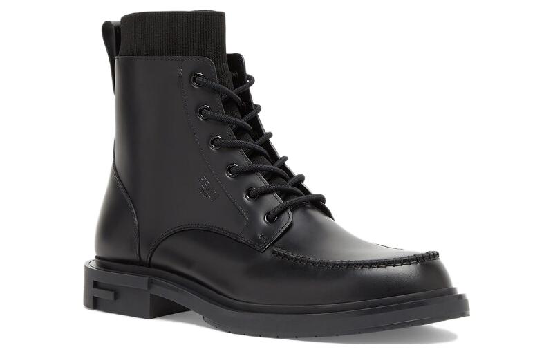 FENDI Frame Short Mid Calf Martin Boot Men's Black купить в интернет-магазине Yoocart с быстрой доставкой по России.