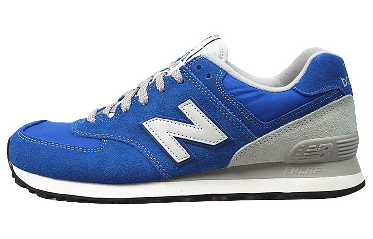 New Balance NB 574 Cushioned Slip-Resistant Abrasion-Resistant Breathable Low-Top Casual Running Shoes Unisex Aqua Blue