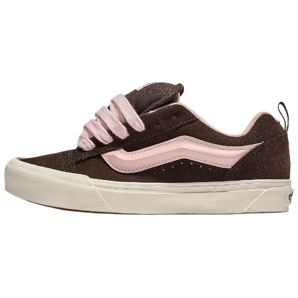 Vans Knu Skool Anti Slip Wear Resistant Low Top Skateboard Shoes Unisex Tan