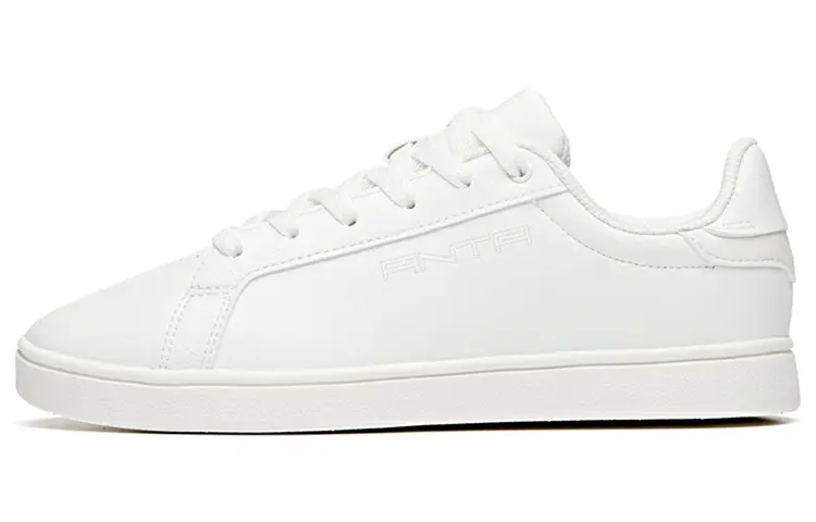 Anta Life Collection Slip Resistant Abrasion Resistant Low top Skateboard Shoes Women's White