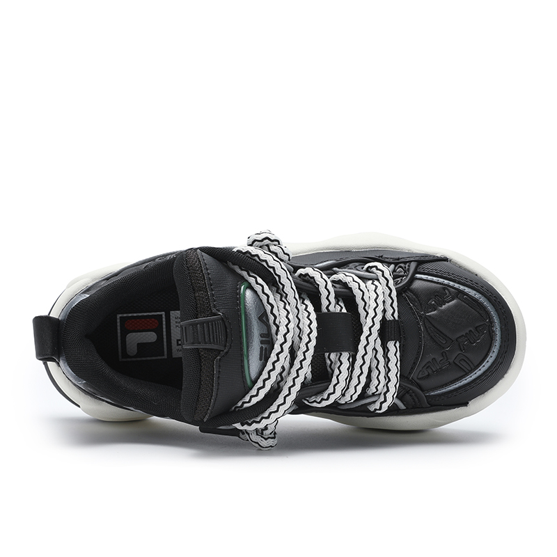 FILA BROOK LV Low-Top Skateboard Shoes Men's Black Blue