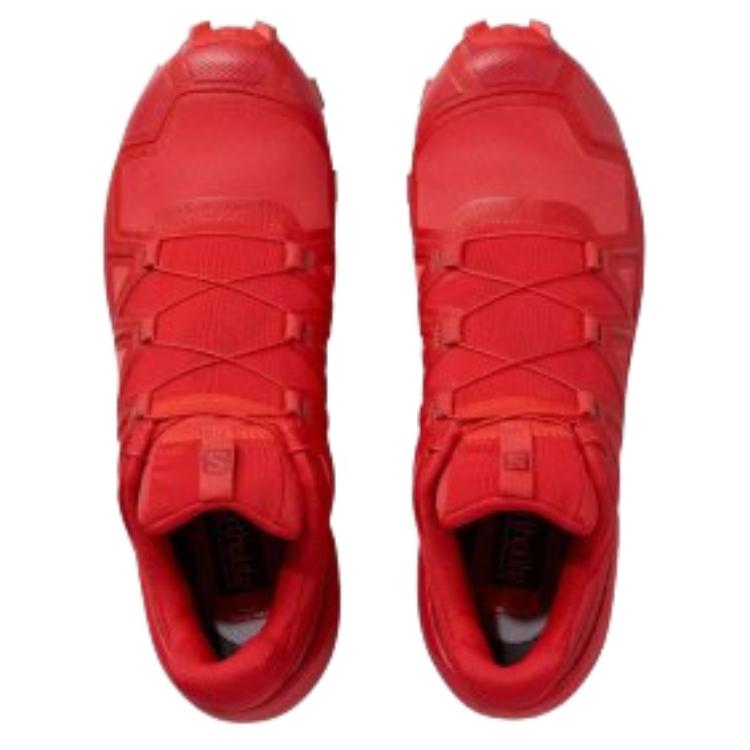 SALOMON Speedcross 5 Shock Absorbers Low Top Running Shoes Women's Red