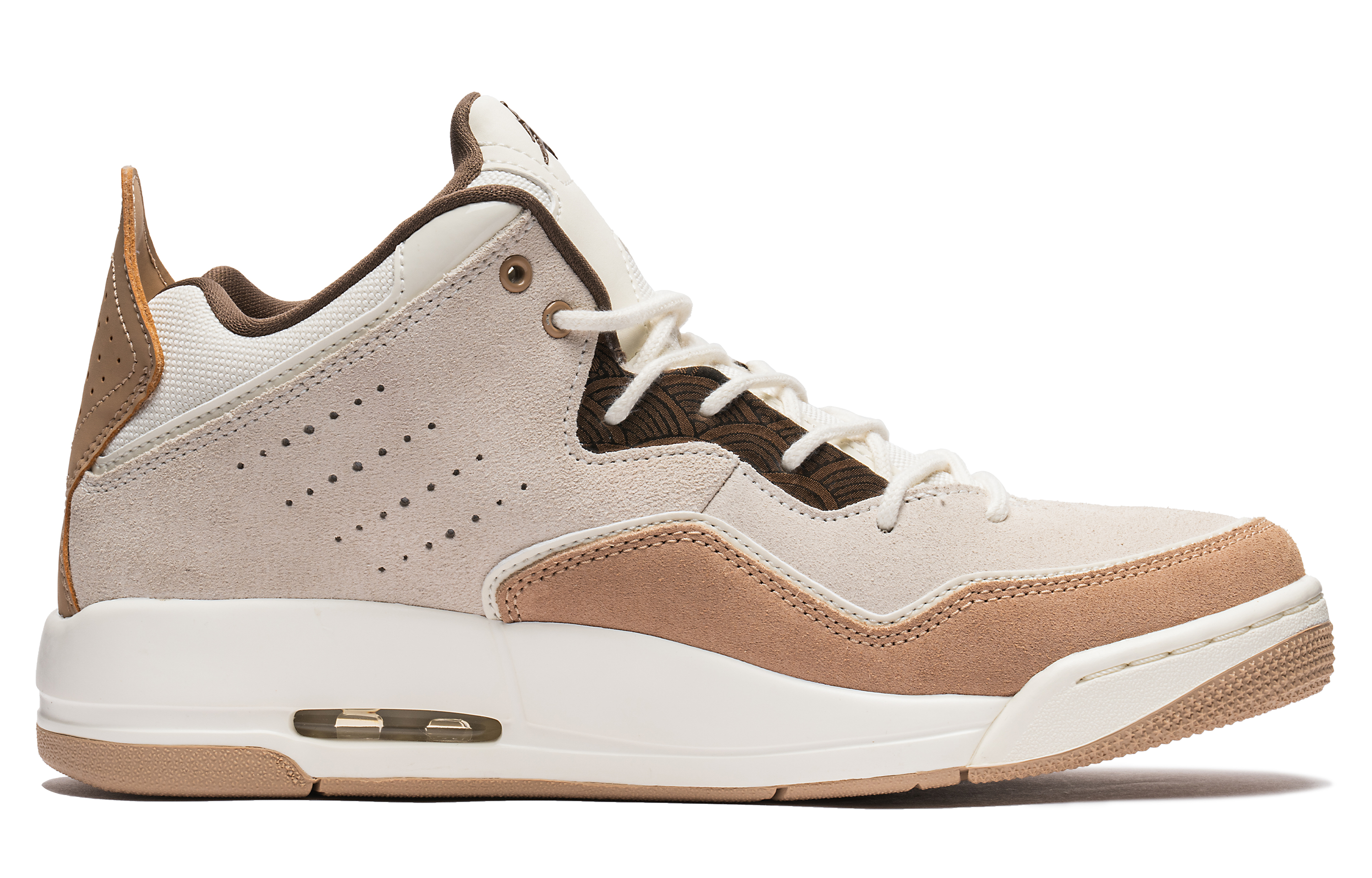 Jordan Courtside 23 Slip Resistant Mid Top Vintage Basketball Shoes Men's Beige Brown купить в интернет-магазине Yoocart с быстрой доставкой по России.