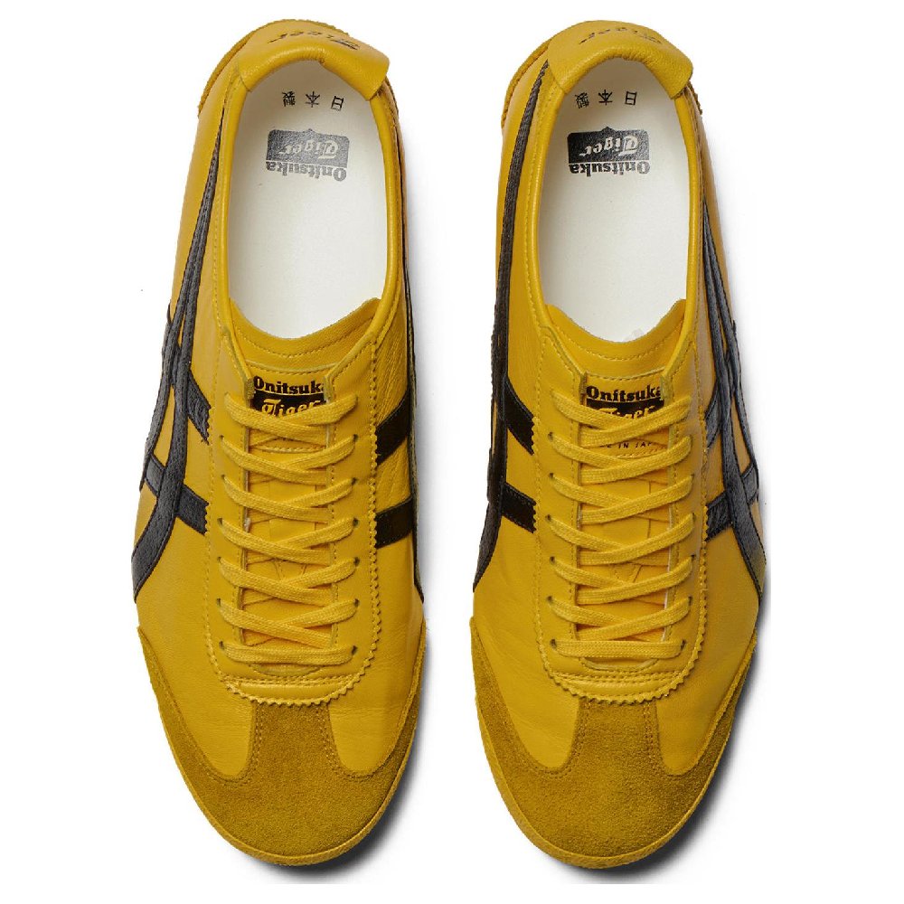 Onitsuka Tiger MEXICO 66 Anti-Slip Wear-Resistant Low-Top Casual Shoes Unisex Yellow Black