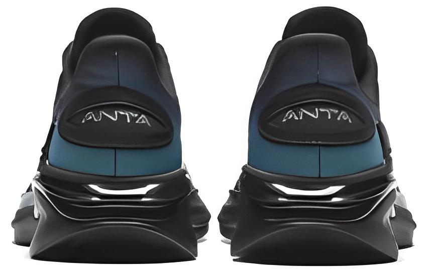 Anta City Cushioned Slip-Resistant Abrasion-Resistant Low-Top Running Shoes Men's Black Blue Silver купить в интернет-магазине Yoocart с быстрой доставкой по России.