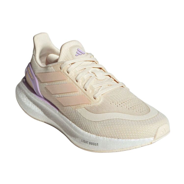 Adidas PUREBOOST 5 Abrasion Resistant Low Top Running Shoes Women's Beige Purple купить в интернет-магазине Yoocart с быстрой доставкой по России.