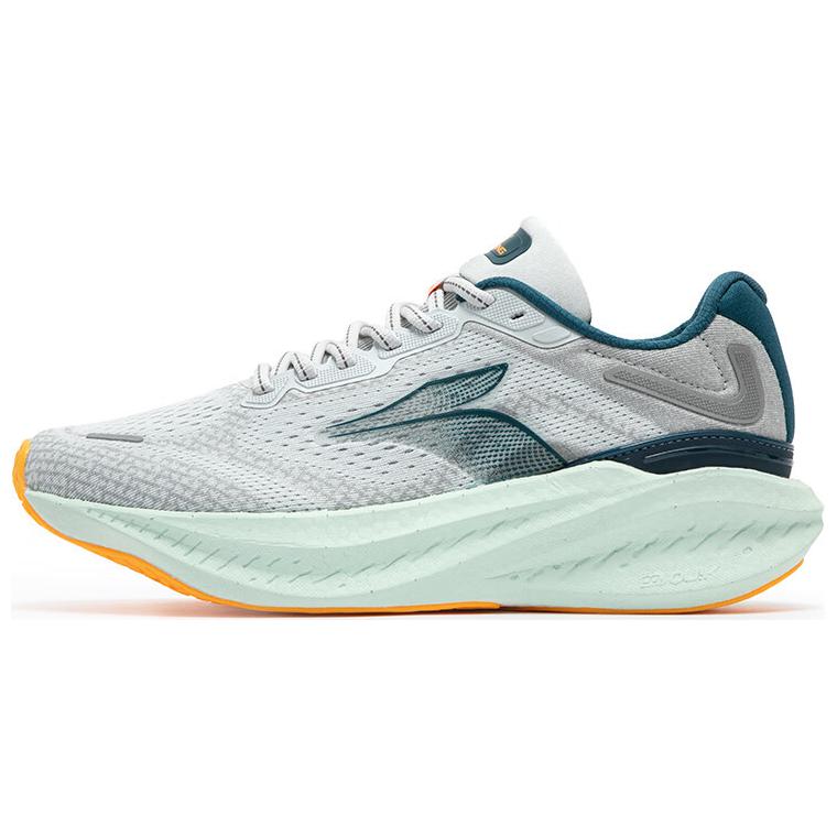 361° Foam Explosion 4.0 Wear-Resistant Slip-Resistant Low-Top Running Shoes Men's Gray Green