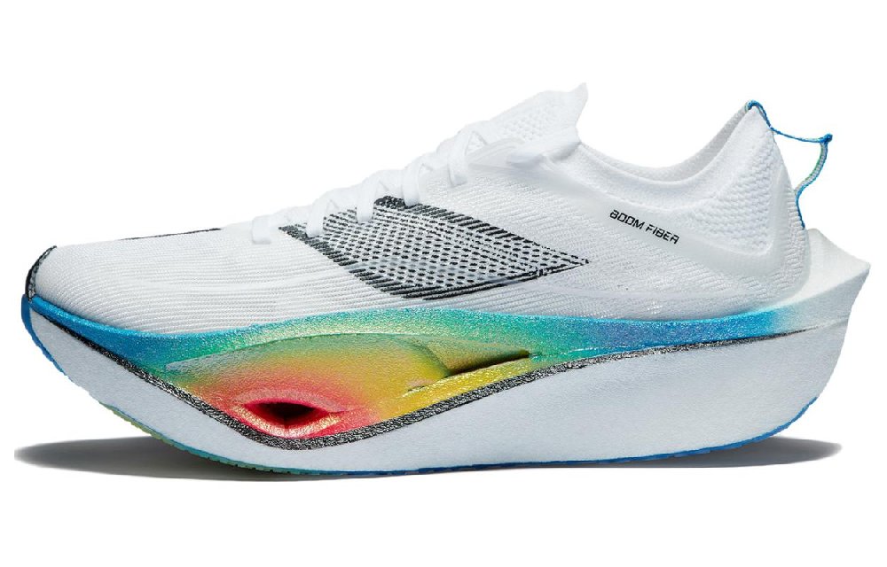 LiNing Feidian 4 Ultra Cushioning Anti-Slip Wear-Resistant Breathability Low-Top Running Shoes Unisex Standard White