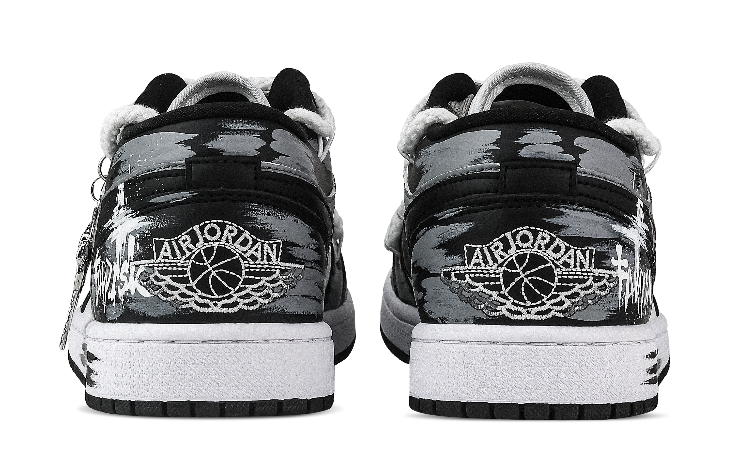Jordan Air Jordan 1 Rose Branch Support Low top Vintage Basketball Shoes Unisex Black White Gray купить в интернет-магазине Yoocart с быстрой доставкой по России.