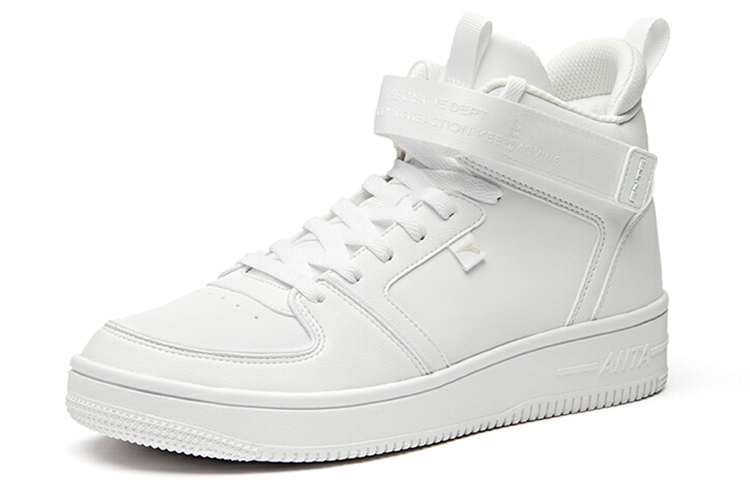 Anta Anti-Slip Wear-Resistant High-Top Skateboard Shoes Women's White купить в интернет-магазине Yoocart с быстрой доставкой по России.