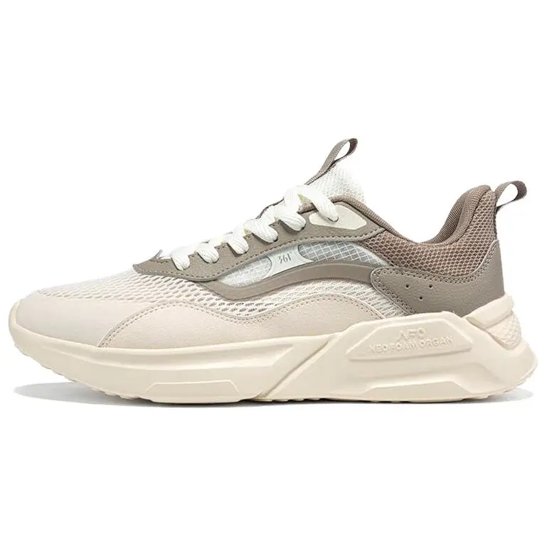 361° Anti Slip Wear Resistant Low Top Casual Shoes Men's Beige Brown