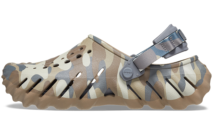 Crocs Echo Redux Clog Camo Charcoal Green